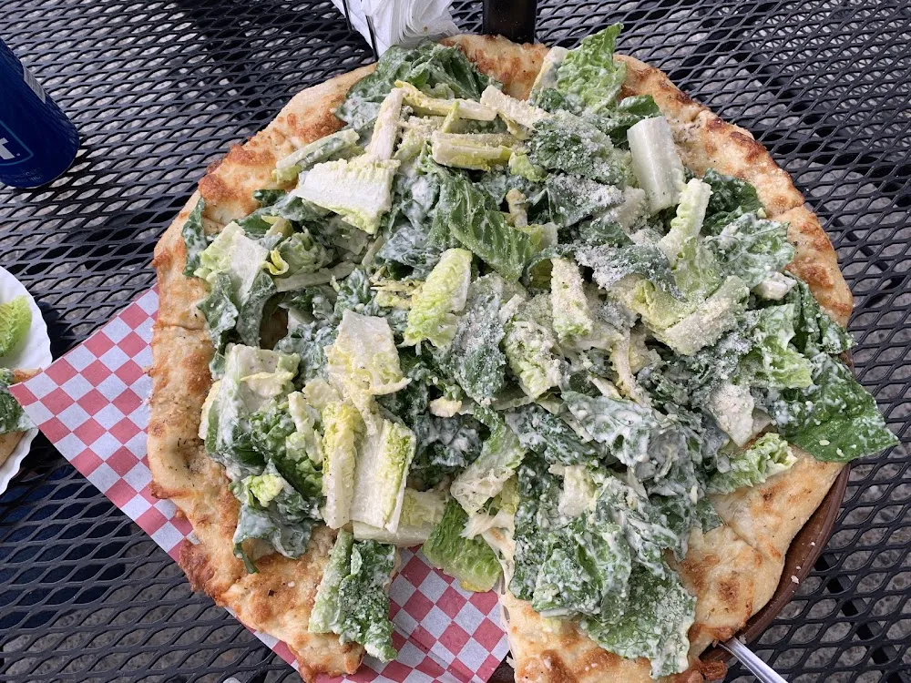 Coach Bee Caesar Salad Pizza