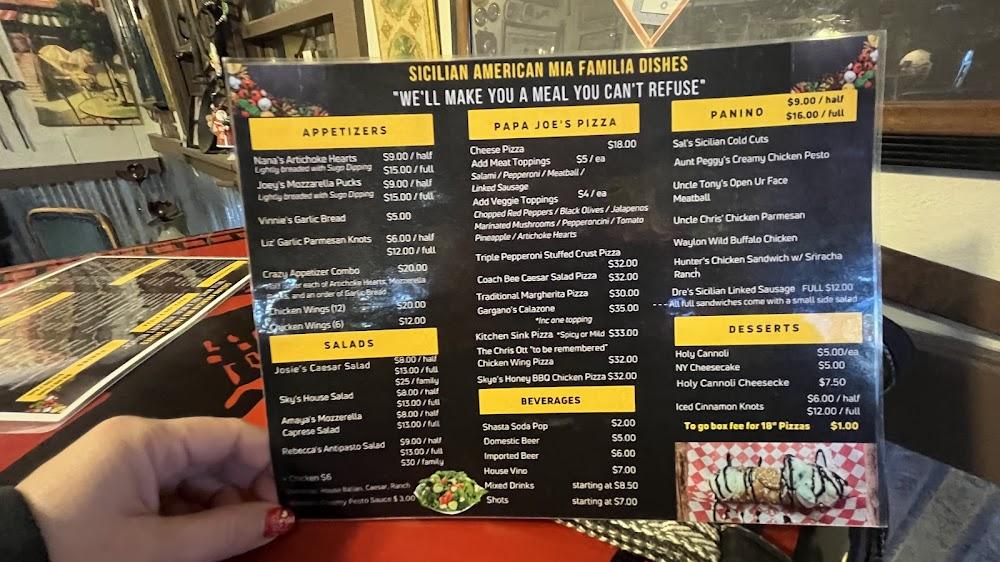 Papas Ranch House Menu image 1